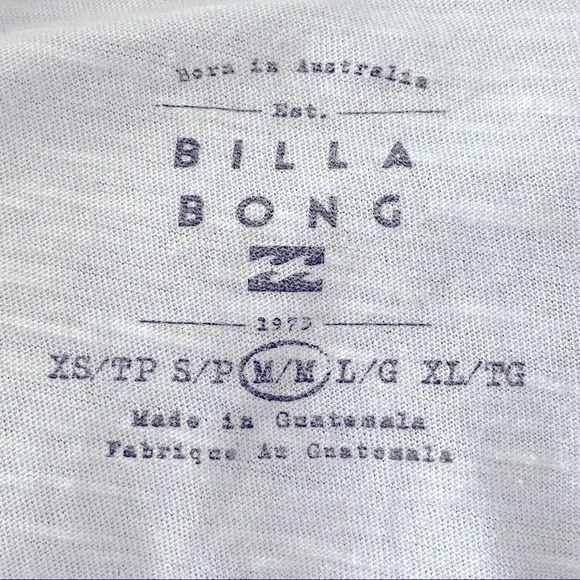 Billabong graphic tee, tropical sunset palm trees 100% cotton, never worn - Picture 8 of 8